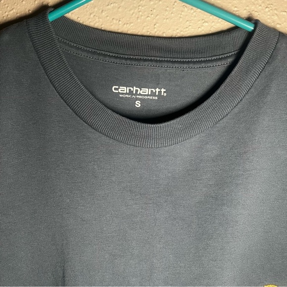 Carhartt Men's Blue Classic T-Shirt Short Sleeve - Picture 2 of 4